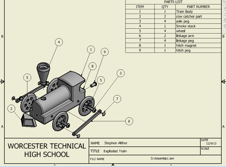 autodesk inventor exploded view